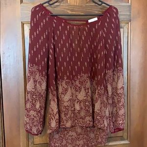 Maroon Blouse